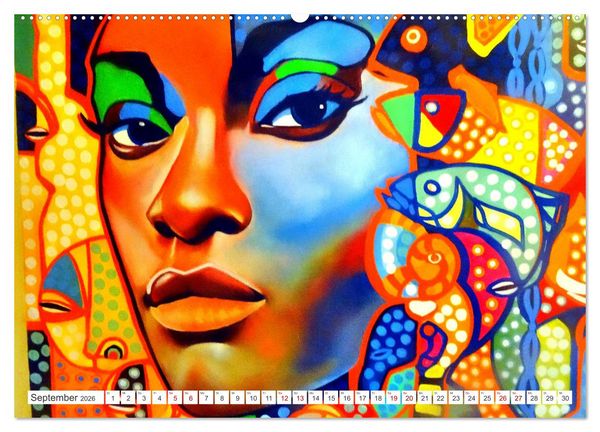 Produktbild: Faces of Cuba - Gesichter Kubas (hochwertiger Premium Wandkalender 2026 DIN A2 quer), Kunstdruck in Hochglanz