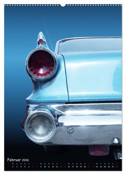 Produktbild: Amerikanische Autos 1950er bis 1980er Favoriten (Wandkalender 2026 DIN A2 hoch), CALVENDO Monatskalender