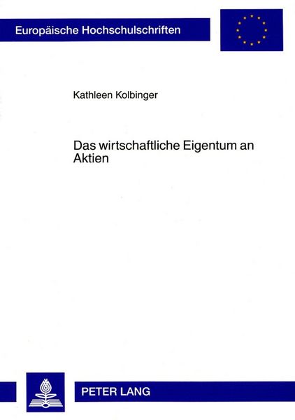 Produktbild: Das wirtschaftliche Eigentum an Aktien