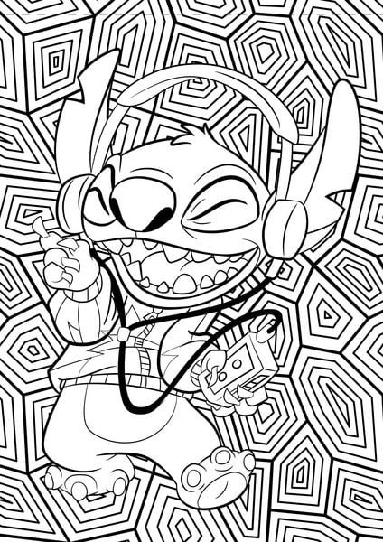 Produktbild: Disney Stitch: Malblock: &uuml;ber 60 lustige Motive zum Ausmalen!