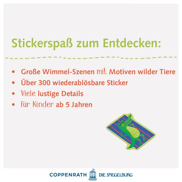 Produktbild: Wimmel-Stickerwelt: Wilde Tiere