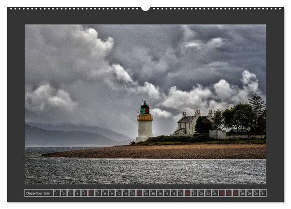 Produktbild: Leuchtt&uuml;rme an Schottlands K&uuml;sten (hochwertiger Premium Wandkalender 2026 DIN A2 quer), Kunstdruck in Hochglanz