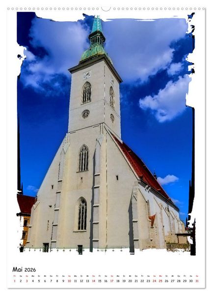 Produktbild: Ein Tag in Bratislava (hochwertiger Premium Wandkalender 2026 DIN A2 hoch), Kunstdruck in Hochglanz