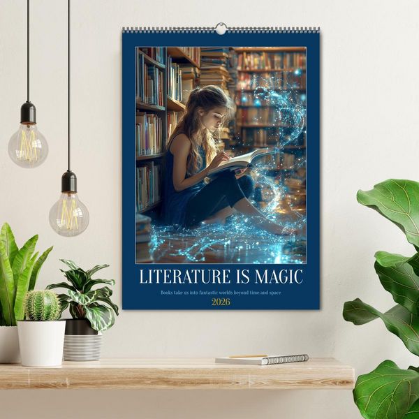Produktbild: Literature is Magic (Wall Calendar 2026 DIN A2 portrait), CALVENDO 12 Month Wall Calendar