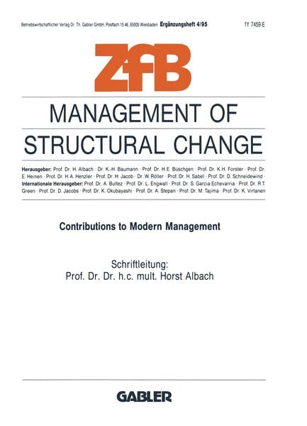 Produktbild: Management of Structural Change