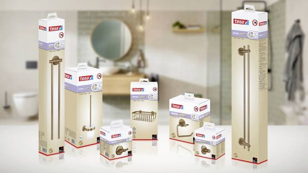 Produktbild: Tesa MOON BRONZE Handtuchhaken Klebstoff Metall