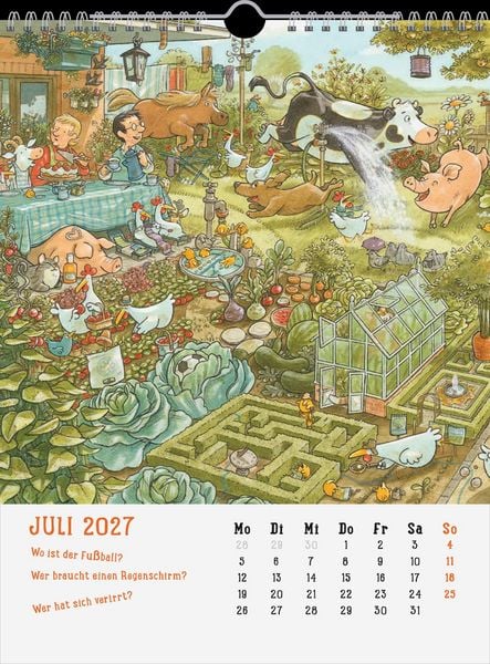 Produktbild: Wandkalender 2027: Mein Wimmel-Suchspa&szlig; Kinderkalender