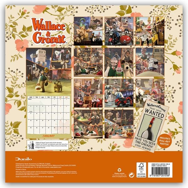 Produktbild: Wallace and Gromit 2027 &ndash; Wandkalender