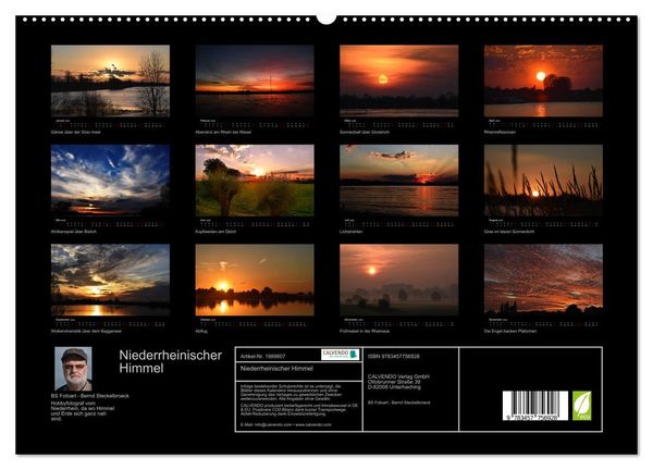 Produktbild: Niederrheinischer Himmel (hochwertiger Premium Wandkalender 2026 DIN A2 quer), Kunstdruck in Hochglanz