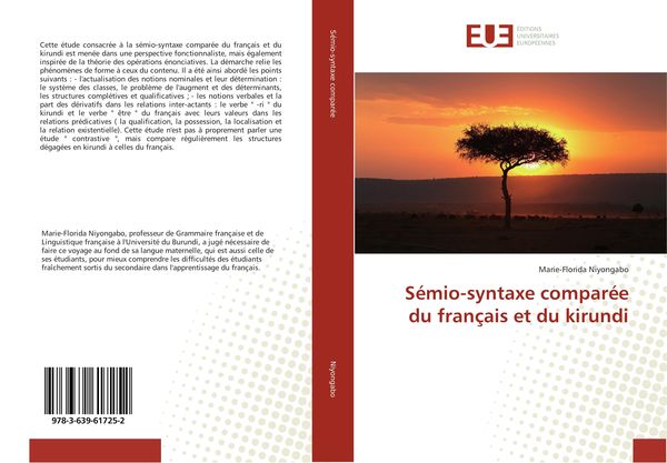 Produktbild: S&eacute;mio-syntaxe compar&eacute;e du fran&ccedil;ais et du kirundi