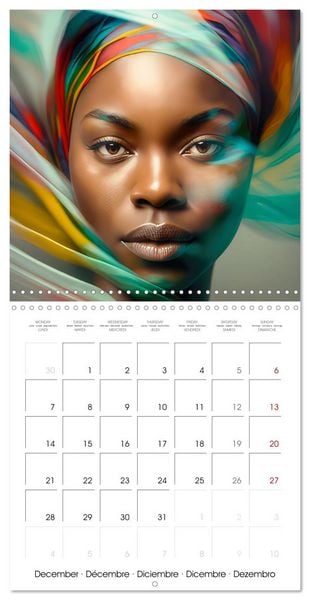 Produktbild: Women from Africa - Portraits in the style of African culture (Wall Calendar 2026 12 &times; 12 Inch) CALVENDO 12 Month Wall Calendar