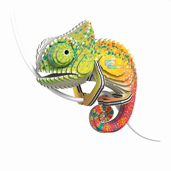 Produktbild: EUGY - 3D Bastelset Cham&auml;leon