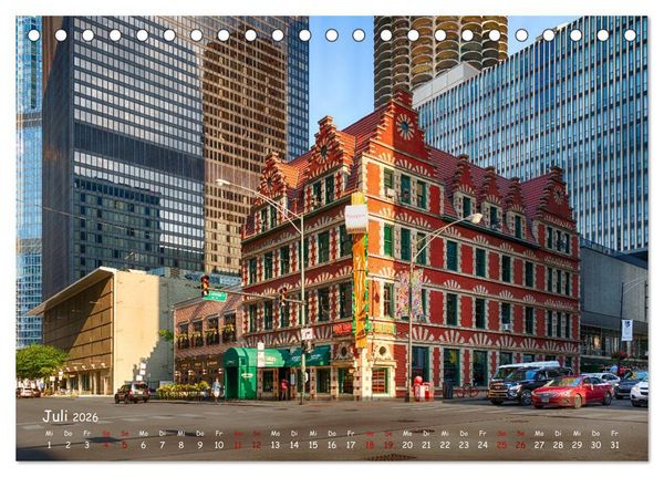 Produktbild: Chicago - Stadt der Ebenen (Tischkalender 2026 DIN A5 quer), CALVENDO Monatskalender