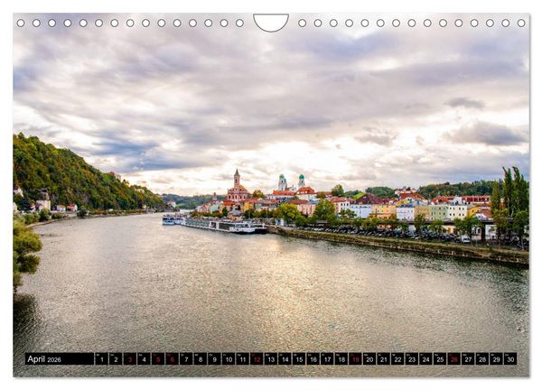 Produktbild: Passau - Die Dreifl&uuml;ssestadt (Wandkalender 2026 DIN A4 quer), CALVENDO Monatskalender