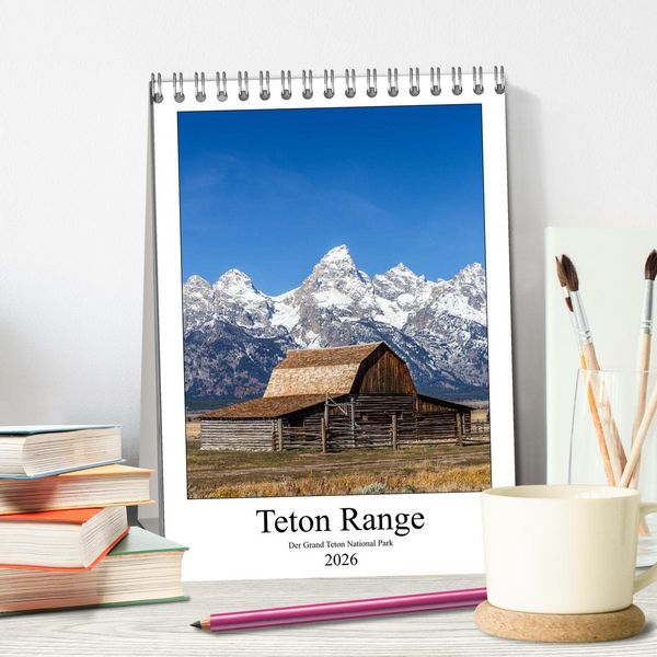 Produktbild: Teton Range - Der Grand Teton National Park (Tischkalender 2026 DIN A5 hoch), CALVENDO Monatskalender