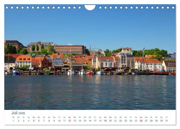 Produktbild: Flensburg 2026. Impressionen rund um den Hafen (Wandkalender 2026 DIN A4 quer), CALVENDO Monatskalender