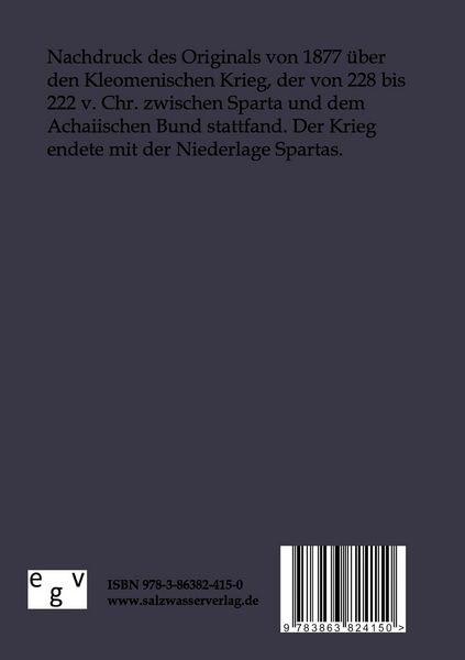 Produktbild: Quellen und Chronologie des Kleomenischen Krieges