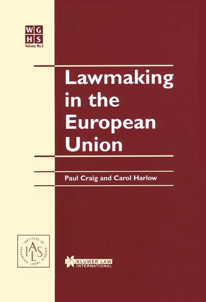 Produktbild: Lawmaking in the European Union