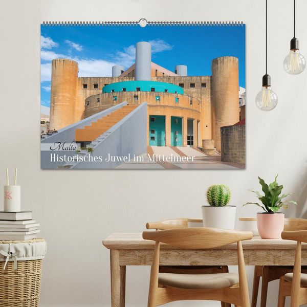 Produktbild: Malta &ndash; Historisches Juwel im Mittelmeer (Wandkalender 2026 DIN A2 quer), CALVENDO Monatskalender
