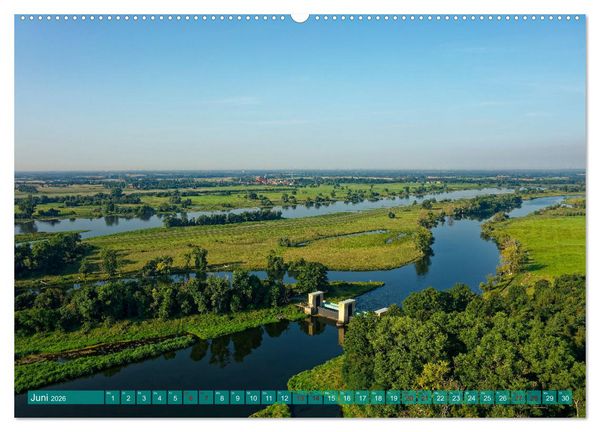 Produktbild: Flusslandschaft Elbe (Wandkalender 2026 DIN A2 quer), CALVENDO Monatskalender