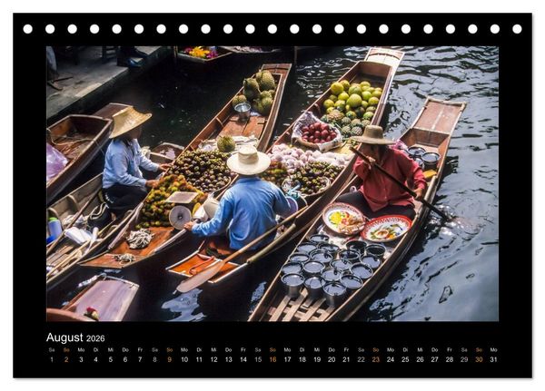 Produktbild: Thailand - Traumstr&auml;nde und Tempel (Tischkalender 2026 DIN A5 quer), CALVENDO Monatskalender