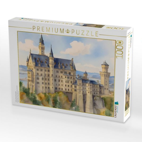 Produktbild: CALVENDO Puzzle Schloss Neuschwanstein | 1000 Teile Lege-Gr&ouml;&szlig;e 64x48cm Foto-Puzzle f&uuml;r gl&uuml;ckliche Stunden