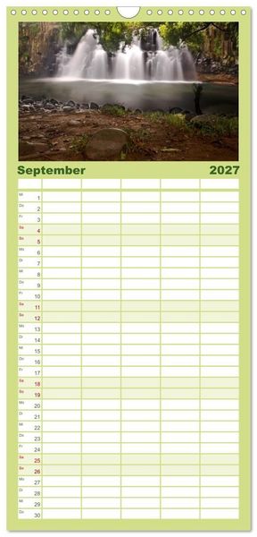 Produktbild: Familienplaner 2027 - Mauritius mit 5 Spalten (Wandkalender, 21 x 45 cm) CALVENDO