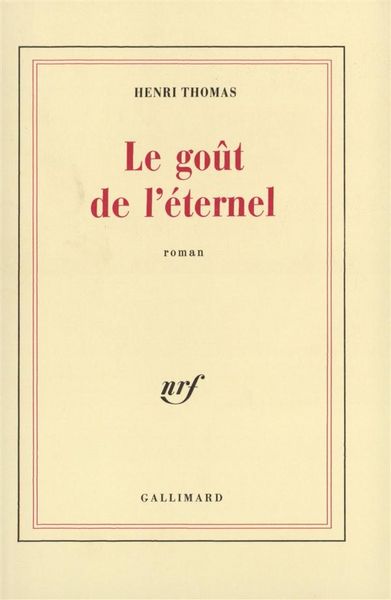 Produktbild: Le go&ucirc;t de l'&eacute;ternel