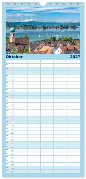 Produktbild: Familienplaner 2027 - Allensbach am Bodensee mit 5 Spalten (Wandkalender, 21 x 45 cm) CALVENDO