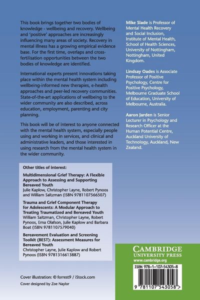 Produktbild: Wellbeing, Recovery and Mental Health