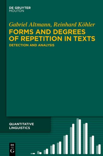 Produktbild: Forms and Degrees of Repetition in Texts