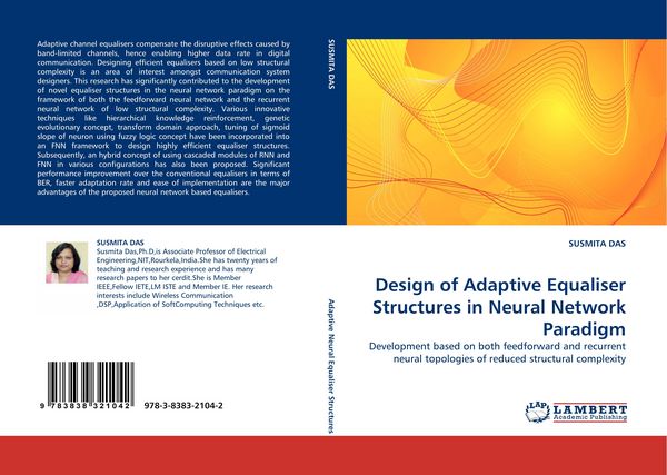 Produktbild: Design of Adaptive Equaliser Structures in Neural Network Paradigm