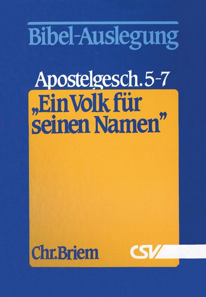 Produktbild: Ein Volk f&uuml;r seinen Namen