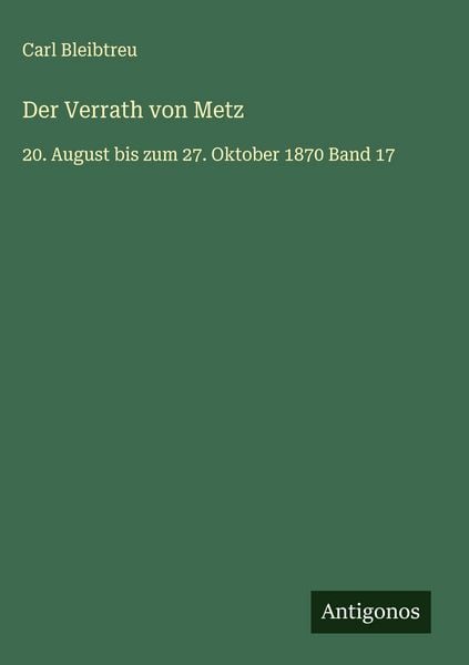 Produktbild: Der Verrath von Metz