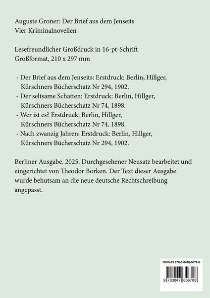 Produktbild: Der Brief aus dem Jenseits (Gro&szlig;druck)