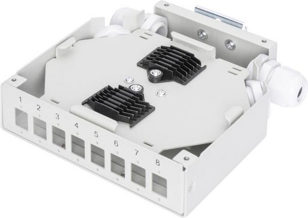 Produktbild: Digitus DN-96891 Hutschienen-Adapter 8 Port Unbest&uuml;ckt