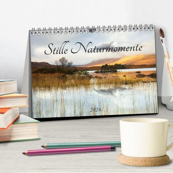 Produktbild: Stille Naturmomente (Tischkalender 2026 DIN A5 quer), CALVENDO Monatskalender