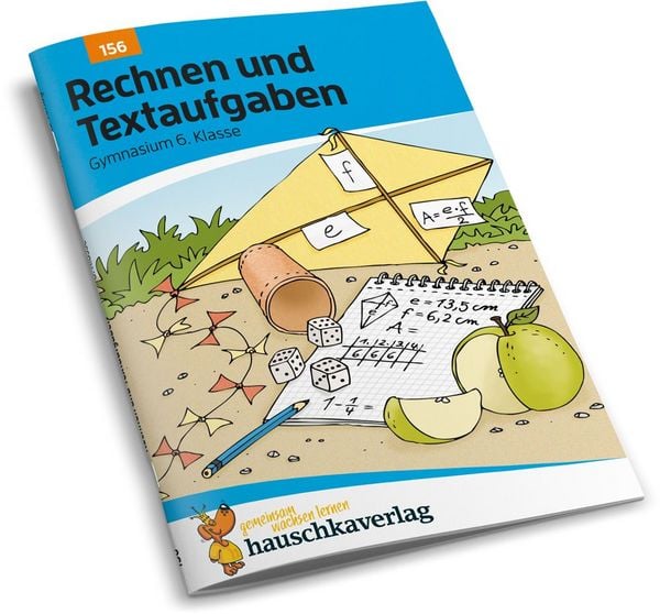 Produktbild: Rechnen und Textaufgaben - Gymnasium 6. Klasse, A5-Heft