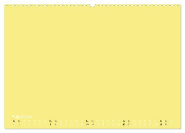 Produktbild: Bastelkalender - Gelb (Wandkalender 2026 DIN A2 quer), CALVENDO Monatskalender