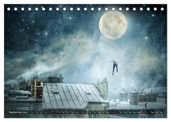 Produktbild: Willkommen im Reich der Fantasie (Tischkalender 2026 DIN A5 quer), CALVENDO Monatskalender