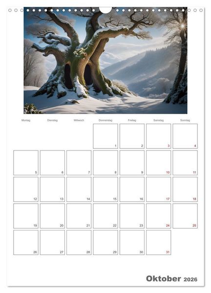 Produktbild: Der Zauberwald Eine geheimnisvolle Reise (Wandkalender 2026 DIN A3 hoch), CALVENDO Monatskalender