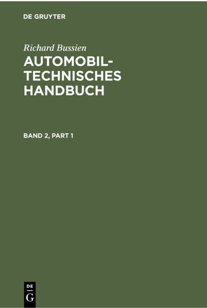 Produktbild: Automobiltechnisches Handbuch. Band 2
