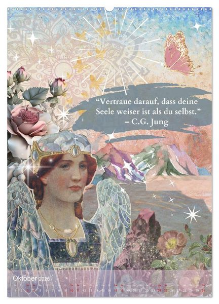 Produktbild: Vintage Vibes &ndash; Frauen, Kunst und Worte (Wandkalender 2026 DIN A2 hoch), CALVENDO Monatskalender