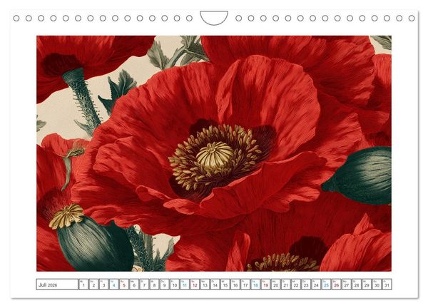 Produktbild: Florale Meisterwerke (Wandkalender 2026 DIN A4 quer), CALVENDO Monatskalender