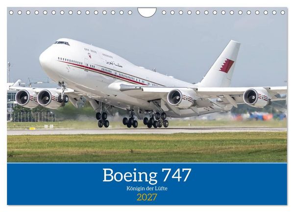 Produktbild: Boeing 747 Kalender (Wandkalender 2027 DIN A4 quer), CALVENDO Monatskalender