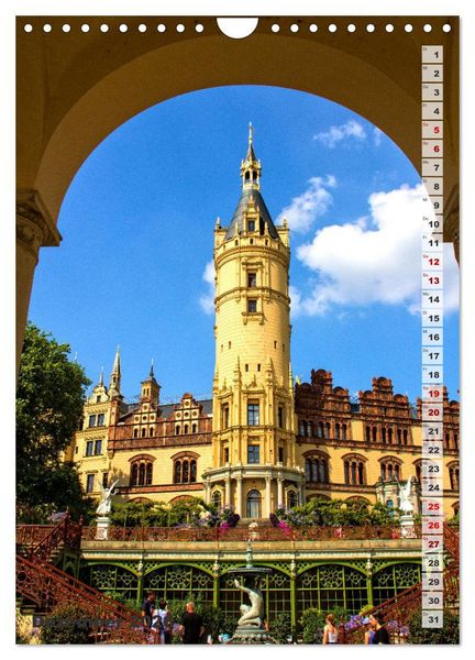 Produktbild: Schweriner Schloss - Impressionen aus Mecklenburg-Vorpommern (Wandkalender 2026 DIN A4 hoch), CALVENDO Monatskalender