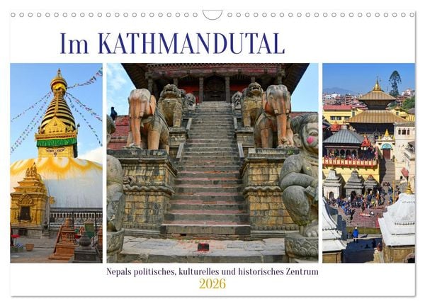 Im Kathmandutal (Wandkalender 2026 DIN A3 quer), CALVENDO Monatskalender