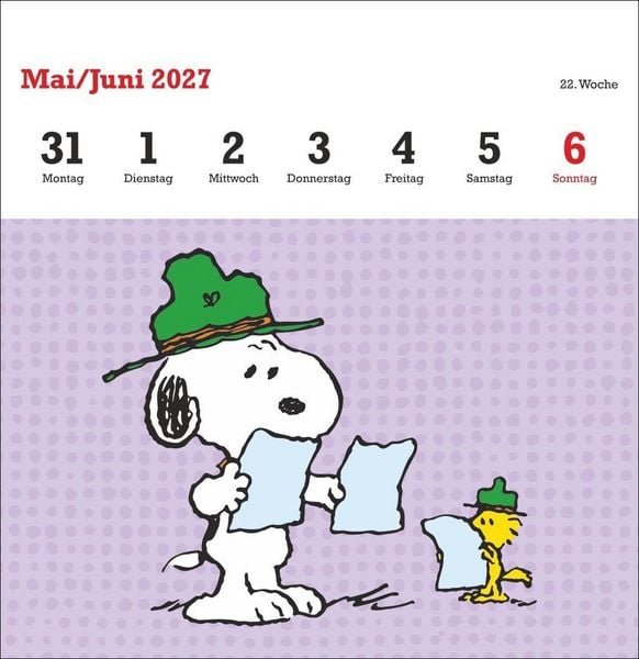 Produktbild: Peanuts Premium-Postkartenkalender 2027