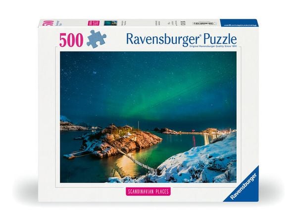 Erwachsenenpuzzle 500 Teile - Nordlichter in Tromsø, Norwegen