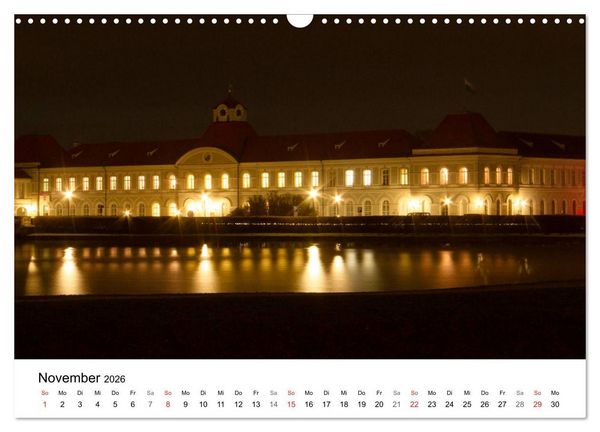 Produktbild: Nachts in M&uuml;nchen (Wandkalender 2026 DIN A3 quer), CALVENDO Monatskalender